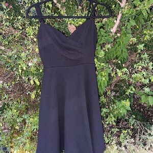 Francesca’s black flowy dress!